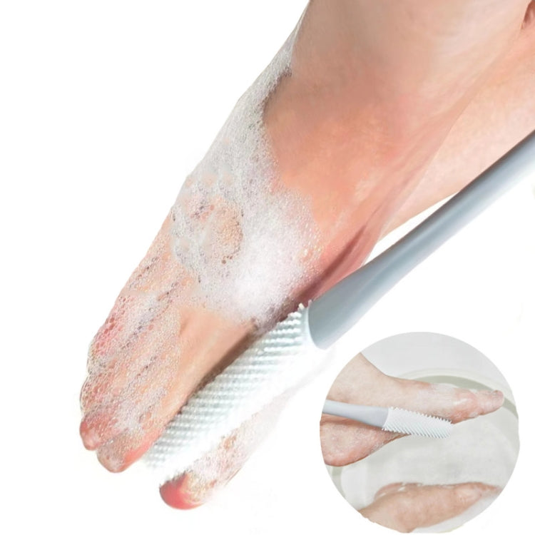 Foot Washing Brush Dry and Wet Toe Cleaning and Anti-Itch Brush, Style: Long Bristle(Pink) - Bath Brushes & Sponges by buy2fix | Online Shopping UK | buy2fix