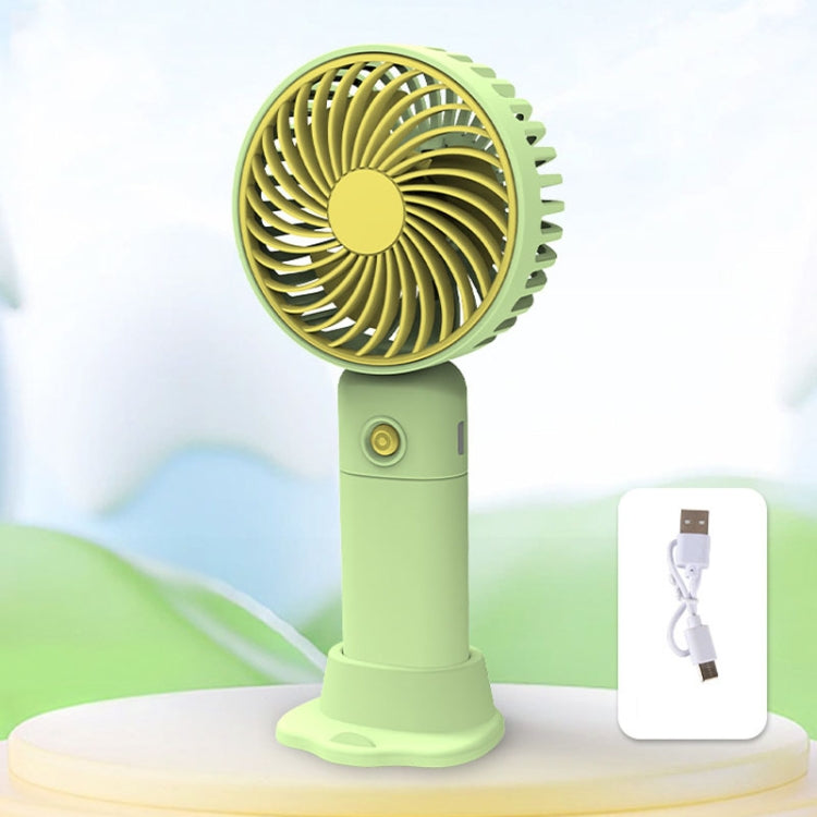 Desktop USB Charging Small Fan Portable Cell Phone Holder Handheld Fan(Green) - Electric Fans by buy2fix | Online Shopping UK | buy2fix