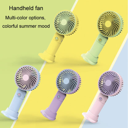 Desktop USB Charging Small Fan Portable Cell Phone Holder Handheld Fan(Purple) - Electric Fans by buy2fix | Online Shopping UK | buy2fix