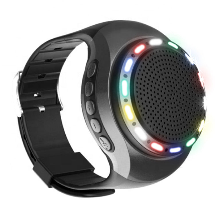 U6 Watch-shaped Wearable Bluetooth Speaker Selfie Sports Smart Speaker(Black) - Mini Speaker by buy2fix | Online Shopping UK | buy2fix