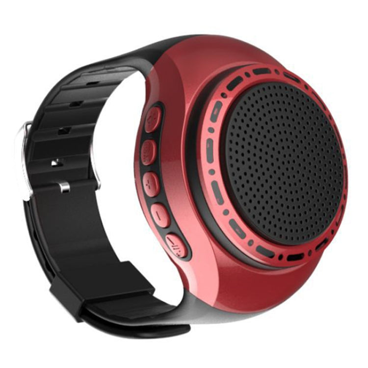 U6 Watch-shaped Wearable Bluetooth Speaker Selfie Sports Smart Speaker(Red) - Mini Speaker by buy2fix | Online Shopping UK | buy2fix