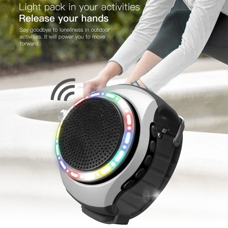 U6 Watch-shaped Wearable Bluetooth Speaker Selfie Sports Smart Speaker(Black) - Mini Speaker by buy2fix | Online Shopping UK | buy2fix