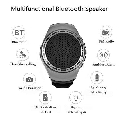 U6 Watch-shaped Wearable Bluetooth Speaker Selfie Sports Smart Speaker(Blue) - Mini Speaker by buy2fix | Online Shopping UK | buy2fix