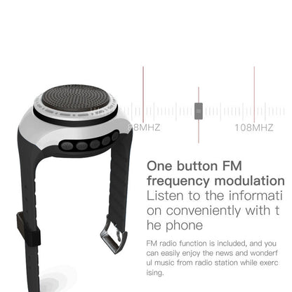 U6 Watch-shaped Wearable Bluetooth Speaker Selfie Sports Smart Speaker(Silver) - Mini Speaker by buy2fix | Online Shopping UK | buy2fix