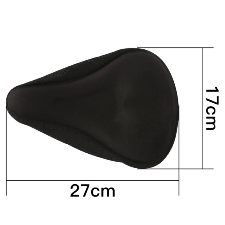 Mountain Bike Silicone Saddle Cover Cycling Stereo Saddle Gear(Black) - Bicycle Saddle by buy2fix | Online Shopping UK | buy2fix
