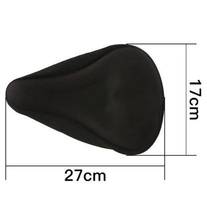 Mountain Bike Silicone Saddle Cover Cycling Stereo Saddle Gear(Black) - Bicycle Saddle by buy2fix | Online Shopping UK | buy2fix