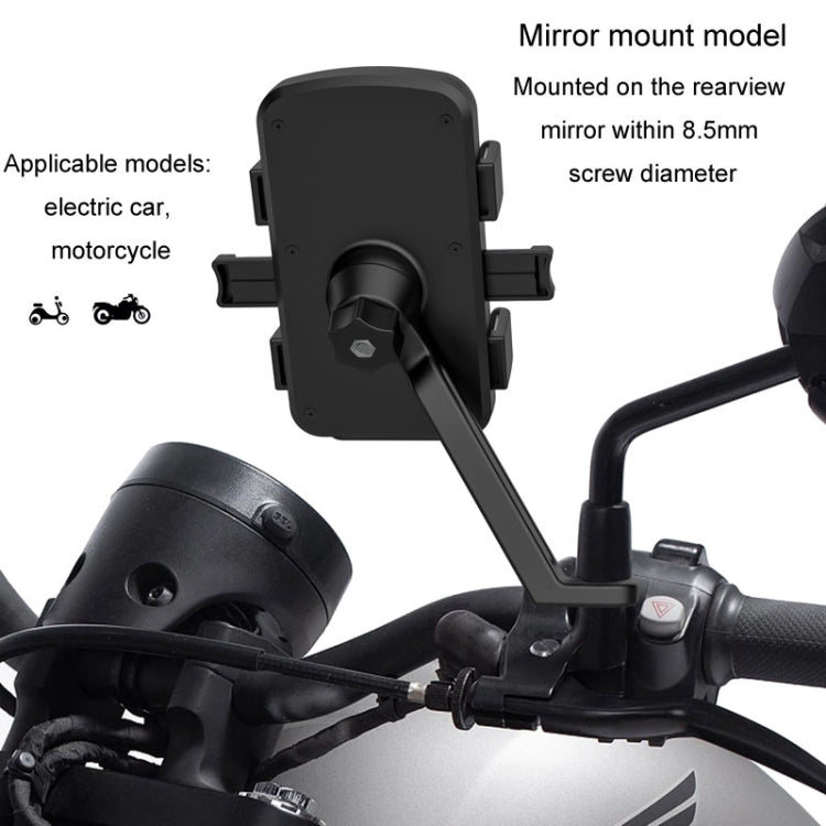 Mountain Road Bike Phone Holder Motorcycle Aluminum Alloy Riding Navigation Bracket, Model: Rearview Mirror Model - Holder by buy2fix | Online Shopping UK | buy2fix