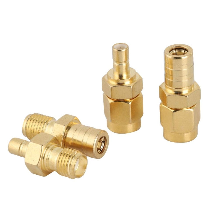 4 In 1 SMA-SMB RF Adaptor All Copper Gold Plated High Frequency Adaptor - Connectors by buy2fix | Online Shopping UK | buy2fix