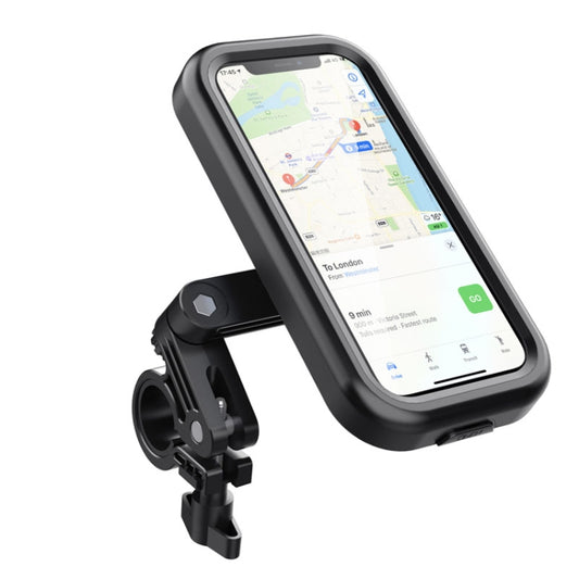 Waterproof Motorcycle Bicycle Cell Phone Holder 360 Rotating Riding Navigation Holder, Model: Handlebar by buy2fix