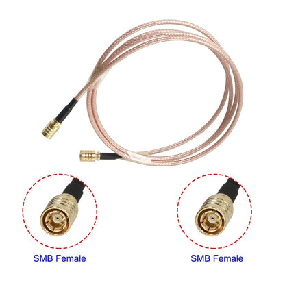 20cm SMB Female To SMB Female RG316 Coaxial Cable Jumper - Connectors by buy2fix | Online Shopping UK | buy2fix