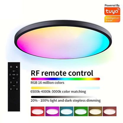 24W 30cm RGBCW Full Color Smart WiFi Tuya Ceiling Light with Remote Control - Smart Light Bulbs by buy2fix | Online Shopping UK | buy2fix
