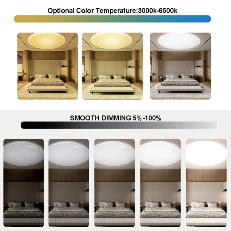 24W 30cm RGBCW Full Color Smart WiFi Tuya Ceiling Light with Remote Control - Smart Light Bulbs by buy2fix | Online Shopping UK | buy2fix