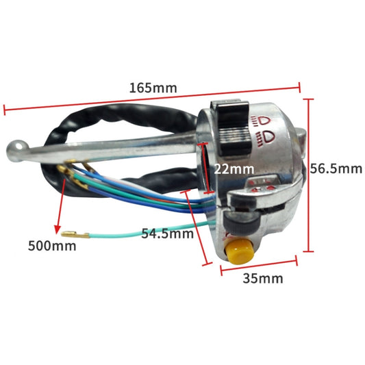 For JIALING JH70/JH90 Handlebar Electric Switch Starter Assembly by buy2fix