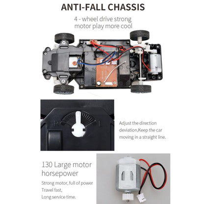 1:24 4WD Drift Light Electric Remote Control Racing Car Toy, Model: SC24A05 - RC Cars by buy2fix | Online Shopping UK | buy2fix