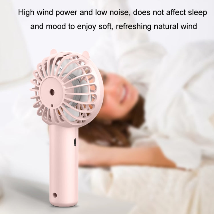 Mini USB Handheld Fan Rechargeable Portable Desktop Phone Holder(Pink) - Electric Fans by buy2fix | Online Shopping UK | buy2fix