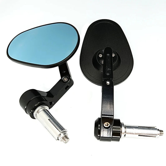 Motorcycle Aluminum Alloy Foldable Rearview Mirror(Black) by buy2fix