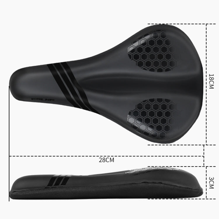 ESLNF Mountain Bike Saddle Cover Cycling Shock Absorbing Saddle Gear, Style: Honeycomb - Bicycle Saddle by ESLNF | Online Shopping UK | buy2fix