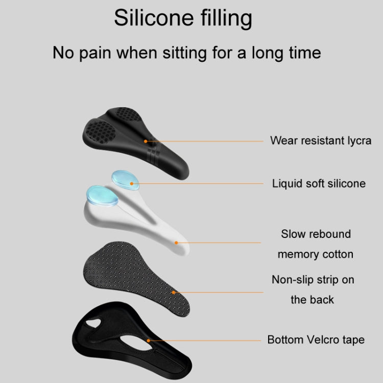 ESLNF Mountain Bike Saddle Cover Cycling Shock Absorbing Saddle Gear, Style: Honeycomb - Bicycle Saddle by ESLNF | Online Shopping UK | buy2fix