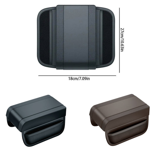Car Armrest Box Heightening Pad Memory Foam Elbow Support(Dark Brown) by buy2fix