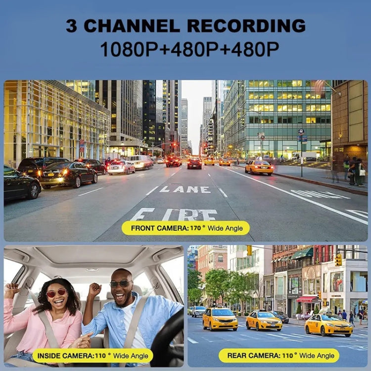 High-Definition Night Vision Driving Recorder, Model: Dual Recording No WIFI - Car DVRs by buy2fix | Online Shopping UK | buy2fix