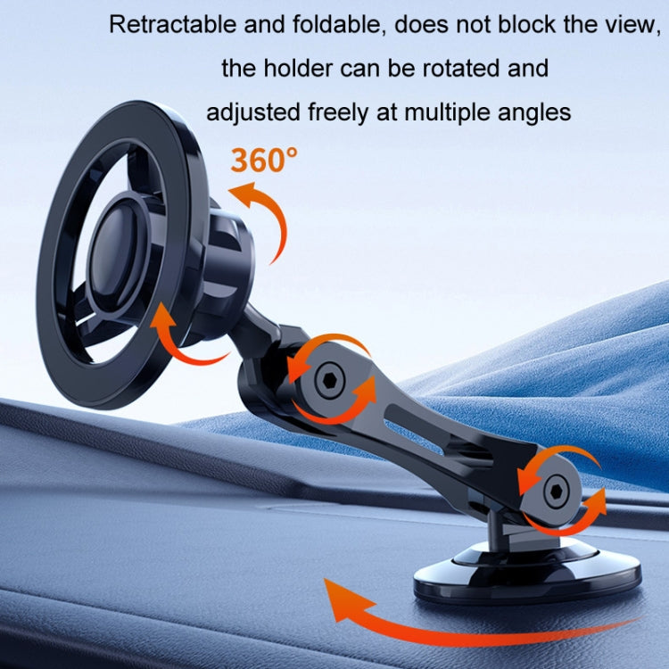 Magsafe Car Magnetic Rotating Adjustable Mobile Phone Holder(Orange) - Car Holders by buy2fix | Online Shopping UK | buy2fix