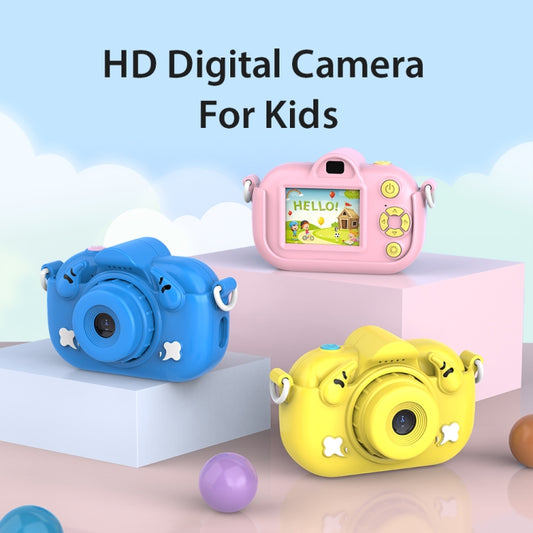 DC501 2.0-Inch 4X Zoom HD Digital Camera Mini Children Photography Camera, Color: Yellow+32G by buy2fix