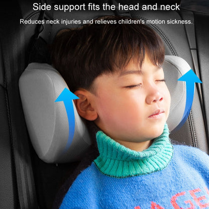 Car U-shaped Neck Pillow Soft Headrest Children Car Seat Side Sleeping Pillow(Grey) - Seat Accessories by buy2fix | Online Shopping UK | buy2fix