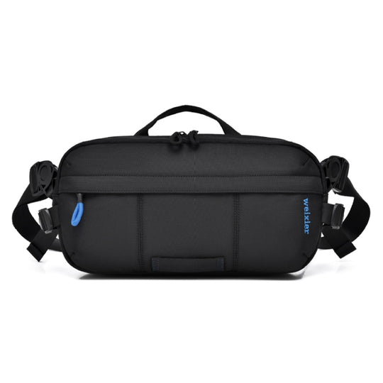 WEIXIER D512 Men Large Capacity Crossbody Chest Bag Waterproof Casual Sports Pack(Black)