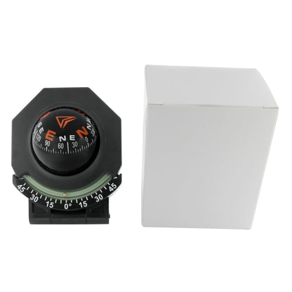 2 In 1 Car Compass With Slope Gauge Foldable High Precision Guide Ball(English Version) - Clocks & Car Meters by buy2fix | Online Shopping UK | buy2fix