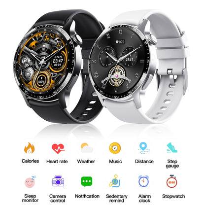 F207 Smart Watch 1.35-Inch Narrow Edge Screen Supports Bluetooth Calls / 24H Health Monitoring / 150+ Sports Modes, Color: Black Silicone - Smart Watches by buy2fix | Online Shopping UK | buy2fix