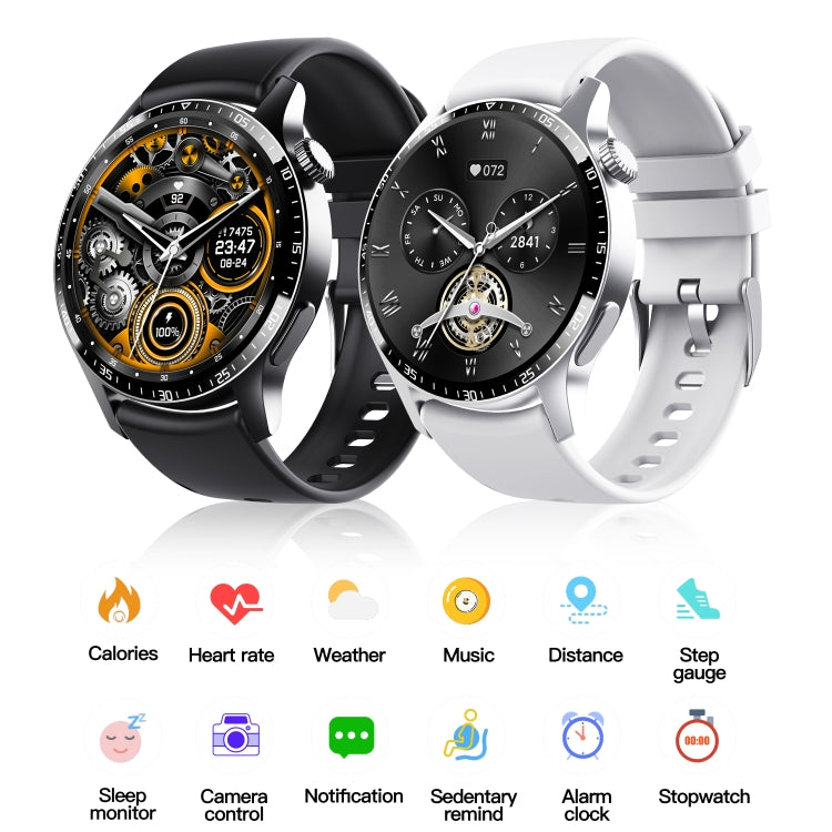 F207 Smart Watch 1.35-Inch Narrow Edge Screen Supports Bluetooth Calls / 24H Health Monitoring / 150+ Sports Modes, Color: Black Milan - Smart Watches by buy2fix | Online Shopping UK | buy2fix