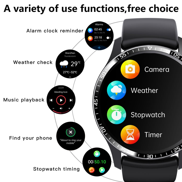 F207 Smart Watch 1.35-Inch Narrow Edge Screen Supports Bluetooth Calls / 24H Health Monitoring / 150+ Sports Modes, Color: Silver Milan - Smart Watches by buy2fix | Online Shopping UK | buy2fix