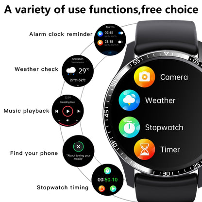 F207 Smart Watch 1.35-Inch Narrow Edge Screen Supports Bluetooth Calls / 24H Health Monitoring / 150+ Sports Modes, Color: Silver Milan - Smart Watches by buy2fix | Online Shopping UK | buy2fix