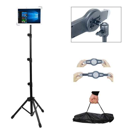 1.6m Adjustable Tablet Stand Floor-Standing Retractable Mobile Phone Tripod, Model: 307(With Cloth Bag) - Lazy Bracket by buy2fix | Online Shopping UK | buy2fix