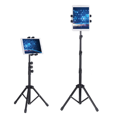 1.6m Adjustable Tablet Stand Floor-Standing Retractable Mobile Phone Tripod, Model: 303(With Cloth Bag+Sheep Head Phone Clamp) - Lazy Bracket by buy2fix | Online Shopping UK | buy2fix