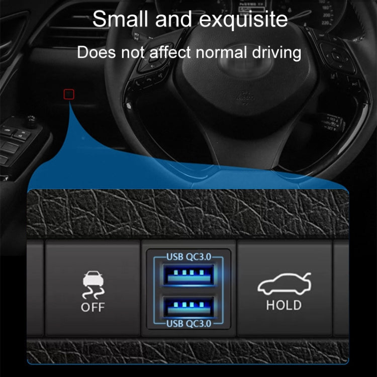 For Toyota Corolla / Levin / Avalon / Prado / Wildlander / Camry Dual-USB Modified Car Charger, Model: Non-Destructive Pickup Cord by buy2fix