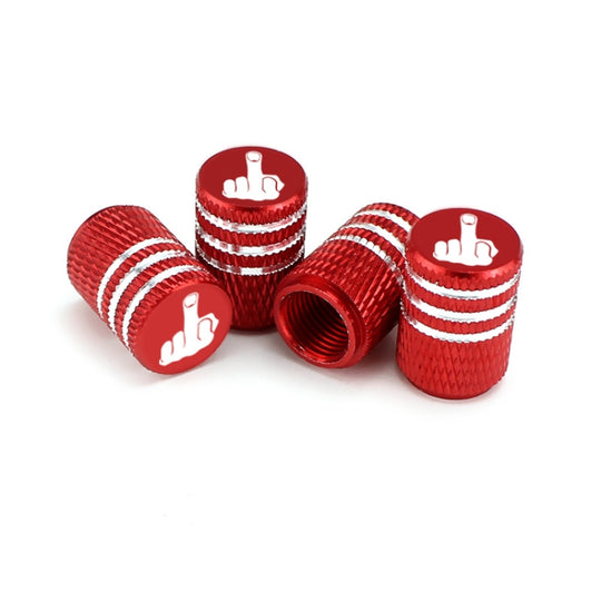 4pcs Laser Ioon Car Tire Modification Universal Valve(Red)