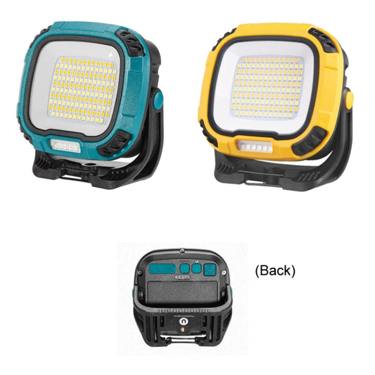 COB Work Lilight Type-C Charging Outdoor Lighting Floodlight(W892-1 Yellow Without Battery) by buy2fix