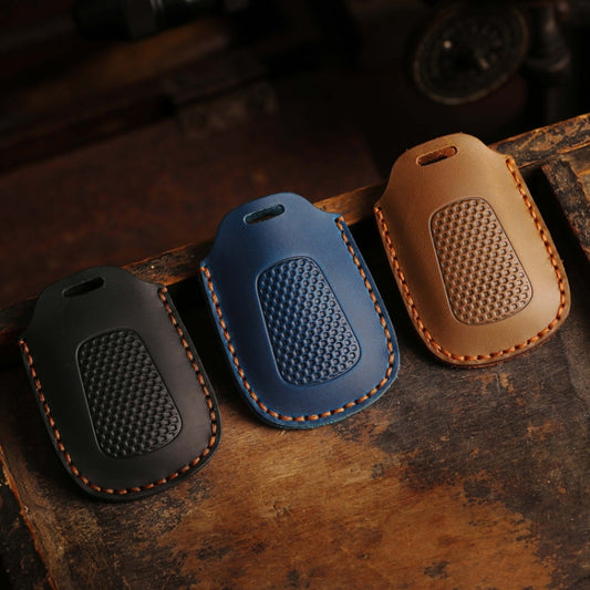 For Kymco S350 Hallmo Motorcycle Smart Remote Control Key Bag(Blue) by Hallmo