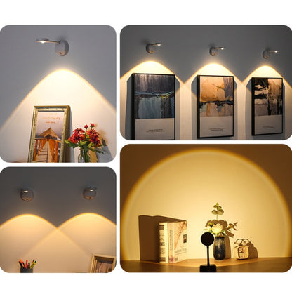 Rechargeable LED Motion Sensor Wireless Spotlight Dimmable Picture Light 2000mAH(White) - Sensor LED Lights by buy2fix | Online Shopping UK | buy2fix