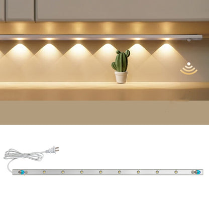 220V CN Plug Motion Sensor Wardrobe Cabinet Lamp LED Light Bar, Spec: Warm White 60cm - Sensor LED Lights by buy2fix | Online Shopping UK | buy2fix