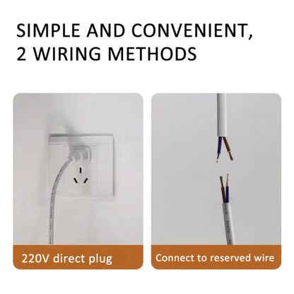 220V CN Plug Motion Sensor Wardrobe Cabinet Lamp LED Light Bar, Spec: White 70cm - Sensor LED Lights by buy2fix | Online Shopping UK | buy2fix