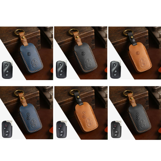 For Lexus RX270/ES240/LX570 Hallmo Car Key Cover, Color: 4 Keys Brown by Hallmo