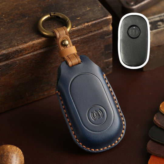 For Sanyang Hallmo Motorcycle Remote Key Protective Case(Blue)