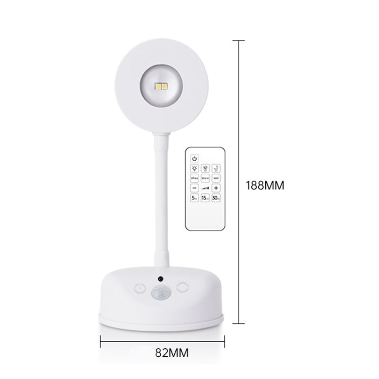 Rechargeable LED Motion Sensor Wireless Spotlight With Remote Control 1200mAH Black - Sensor LED Lights by buy2fix | Online Shopping UK | buy2fix