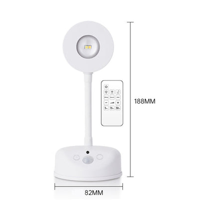 Rechargeable LED Motion Sensor Wireless Spotlight With Remote Control 1200mAH Black - Sensor LED Lights by buy2fix | Online Shopping UK | buy2fix
