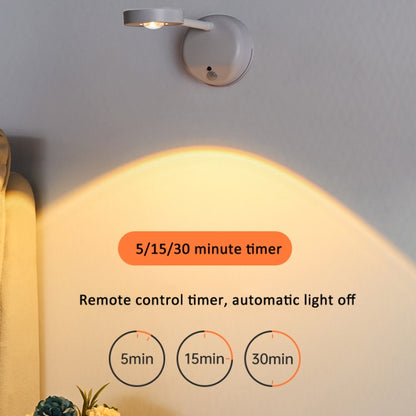 Rechargeable LED Motion Sensor Wireless Spotlight With Remote Control 2000mAH White - Sensor LED Lights by buy2fix | Online Shopping UK | buy2fix