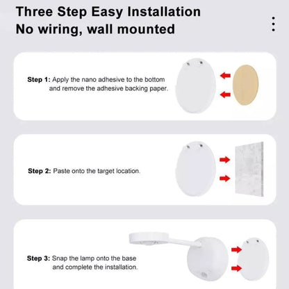 Rechargeable LED Motion Sensor Wireless Spotlight With Remote Control 2000mAH White - Sensor LED Lights by buy2fix | Online Shopping UK | buy2fix