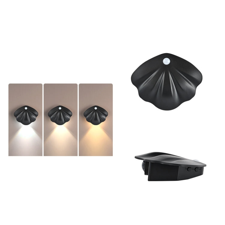 Magnetic Motion Sensor Wall Lamp Rechargeable LED House Number Light SE Version 500mAh(Black) - Sensor LED Lights by buy2fix | Online Shopping UK | buy2fix