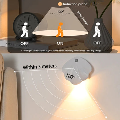 Magnetic Motion Sensor Wall Lamp Rechargeable LED House Number Light PRO Version 1200mAh(White) - Sensor LED Lights by buy2fix | Online Shopping UK | buy2fix